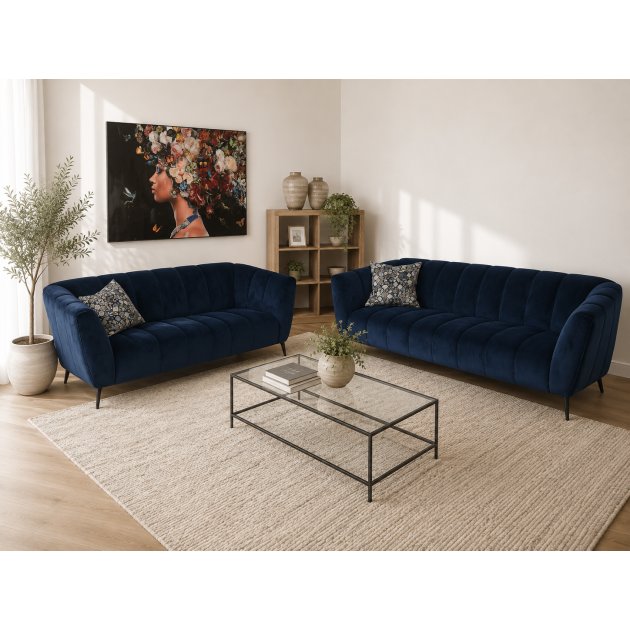 Ausha- 3 & 2 seater Sofas in fabric Ausha- 3 & 2 seater Sofas in fabric