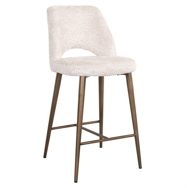 Delphine Lovely Cream Counter Stool