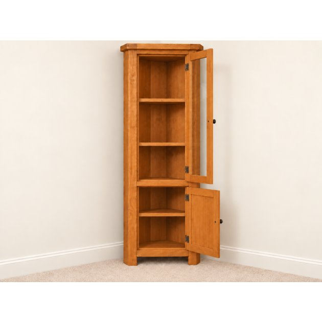 Oak Corner Display Unit Oak Corner Display Unit