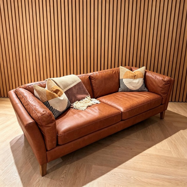 Ebury 3 Seater Leather Sofa & Armchair Ebury 3 Seater Leather Sofa & Armchair