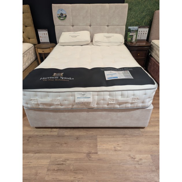 Harrison Spinks - 5' Monet 18750, Standard Pocket Sprung Base with Chicago Headboard Harrison Spinks - 5' Monet 18750, Standard Pocket Sprung Base with Chicago Headboard