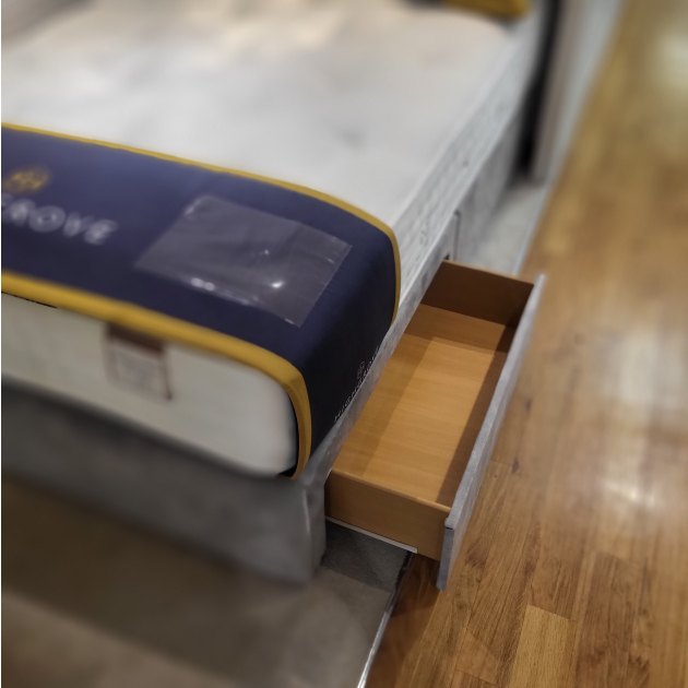 double middleton ortho mattress and divian base 2 drawers and virgo headboard