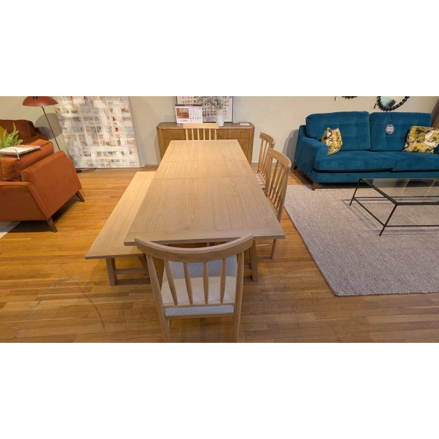 Eton Extending Trestle Dining Table With 4 x Chairs
