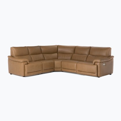 Natuzzi Editions Brama Corner Group with Two Electric Recliners Natuzzi Editions Brama Corner Group with Two Electric Recliners