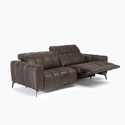 Natuzzi Editions Portento 3 Seater Sofa with 2 Electric Motors