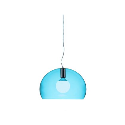 Kartell Fly by Ferruccio Laviani Small Petrol Blue Lamp