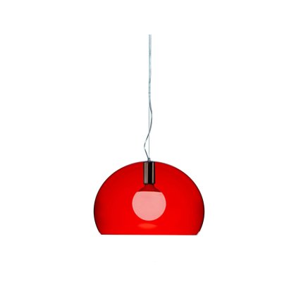 Kartell Fly by Ferruccio Laviani Small Red Lamp