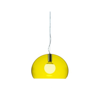 Kartell Fly by Ferruccio Laviani Small Yellow Lamp