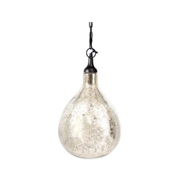 Mercury Blown Glass Pendant with Chain