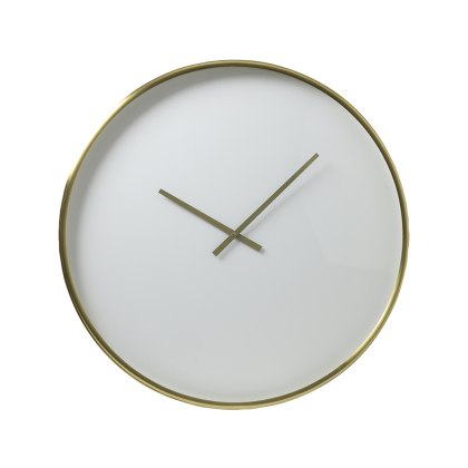 Seponi White Matt Bronze Clock Seponi White Matt Bronze Clock