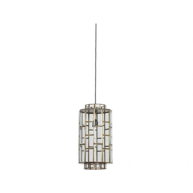 Sostrene Antique Bronze & Glass Hanging Lamp Sostrene Antique Bronze & Glass Hanging Lamp