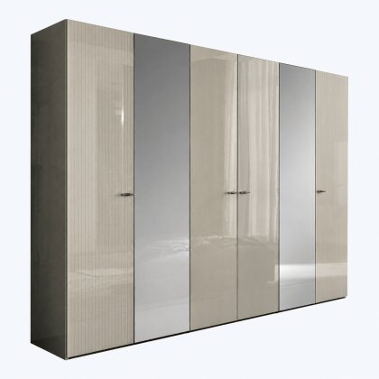 Alf Italia Cyndia Bedroom 6 Door Wardrobe Alf Italia Cyndia Bedroom 6 Door Wardrobe