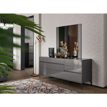 Alf Italia Gray Bedroom Mirror