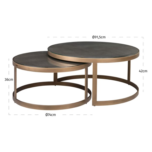 Bloomville Set of 2 Coffee Tables