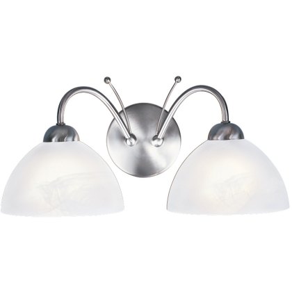 Milanese 2 Light Satin Silver Wall Fitting Milanese 2 Light Satin Silver Wall Fitting