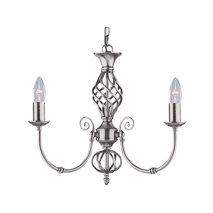 Zanzibar Satin Silver 3 Light Fitting Zanzibar Satin Silver 3 Light Fitting