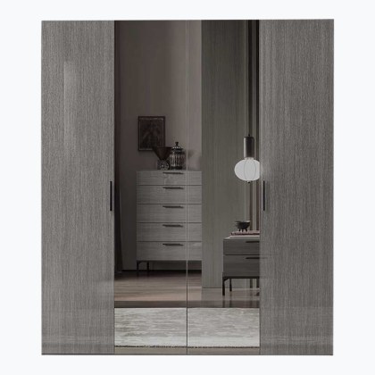 Alf Italia Sotomura Bedroom 4 Door Mirrored Wardrobe Alf Italia Sotomura Bedroom 4 Door Mirrored Wardrobe