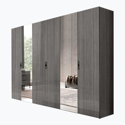 Alf Italia Sotomura Bedroom 6 Door Mirrored Wardrobe Alf Italia Sotomura Bedroom 6 Door Mirrored Wardrobe