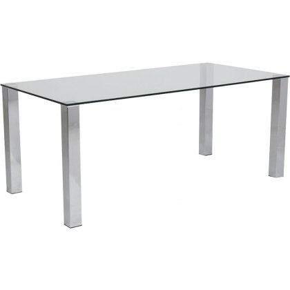 Kante Dining Table 180x90cm Clear