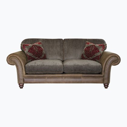 Carnegie 2 Seater Leather & Fabric Sofa Carnegie 2 Seater Leather & Fabric Sofa