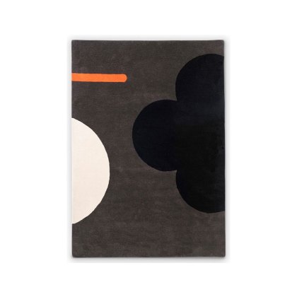 Brink & Campman Orla Kiely Geo Flower Graphite Rug 280cm x 200cm