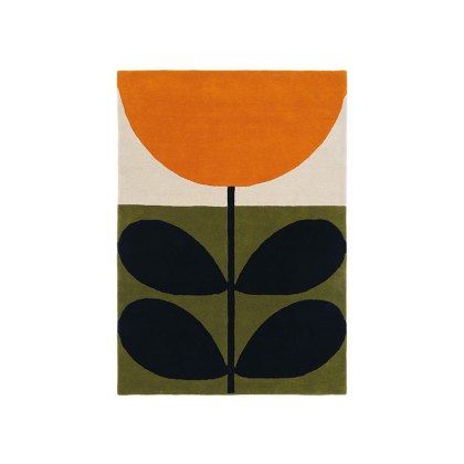 Brink & Campman Orla Kiely Stem Black Rug 230cm x 160cm