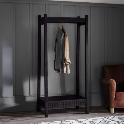 Gallery Direct Boho Open Wardrobe, Black