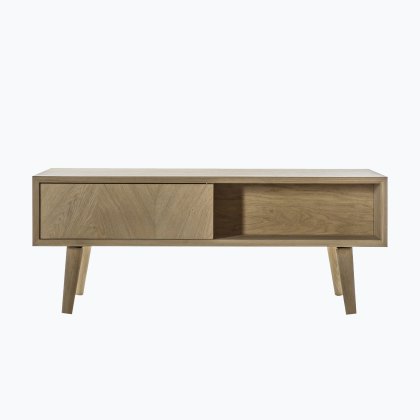 Milano Oak 2 Drawer Coffee Table