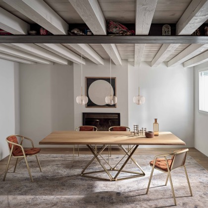 Bontempi Delta Rectangular Fix Dining Table 2.5M
