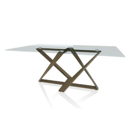 Bontempi Millennium 180cm Fix Glass Table