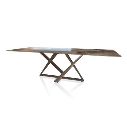 Bontempi Millennium 250cm Fix Glass Table