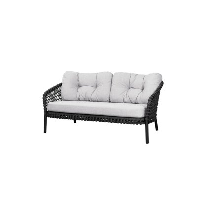 Cane-Line Ocean Dark Grey Soft Rope 2 Seater Sofa