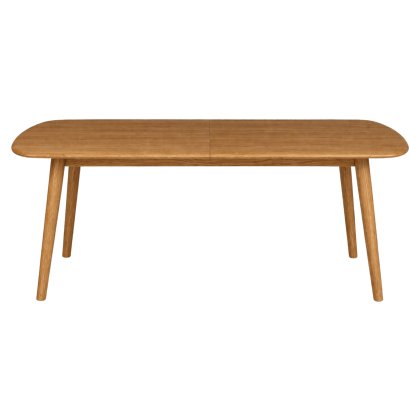 Malin Mid Century Modern Extending Oak Dining Table 160-200cm