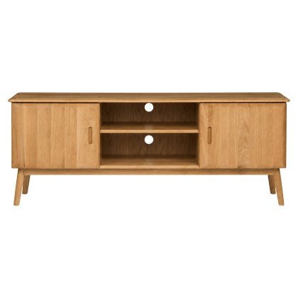 Malin Mid Century Modern Oak TV Unit