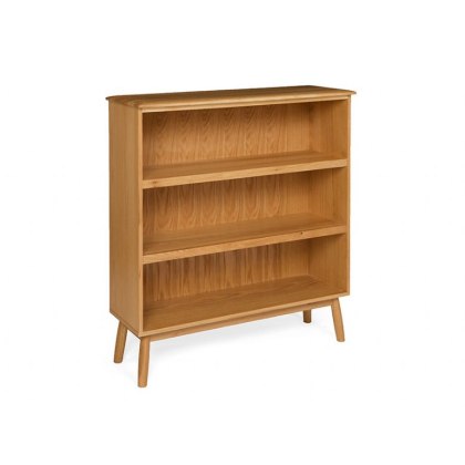Malin Dining Mid Century Modern Wide Bookcase