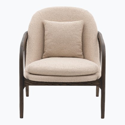 Alegra Mid-Century Modern Armchair - Taupe Alegra Mid-Century Modern Armchair - Taupe