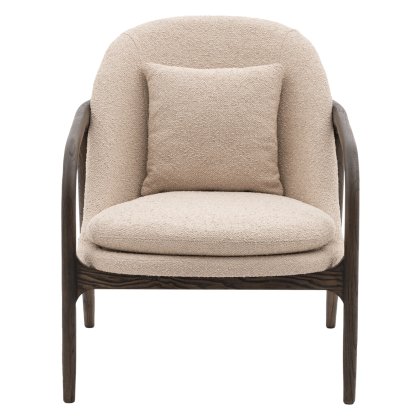 Alegra Mid-Century Modern Armchair - Taupe Alegra Mid-Century Modern Armchair - Taupe