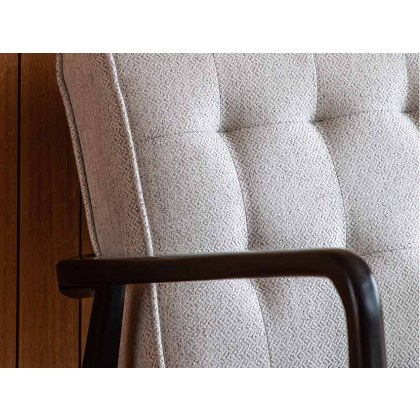 Bayside Mid-Century Modern Armchair - Natural Fabric