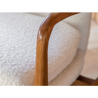Cosy Mid-Century Modern Armchair - Cream