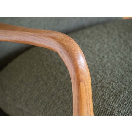 Cosy Mid-Century Modern Armchair - Green