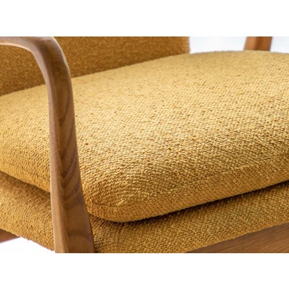 Cosy Mid-Century Modern Armchair - Ochre