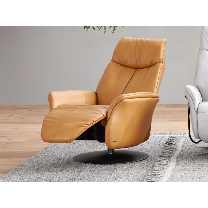 Himolla Stratus Swivel Recliner 8970 8970 Small Swivel Electric Recliner Chair