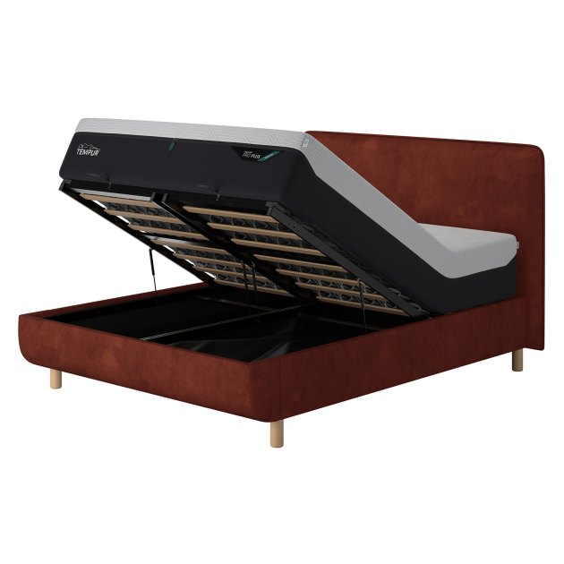 Tempur Arc Super King Ottoman Bed with Form Headboard