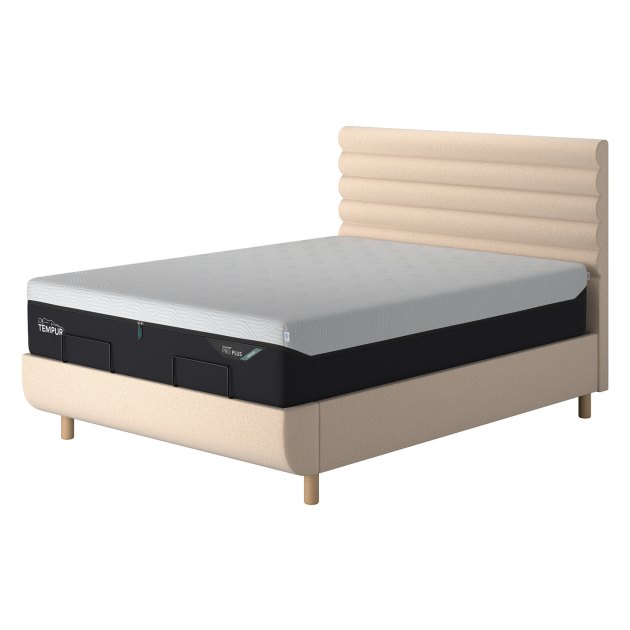 Tempur Arc King Static Bed Base - Vectra Headboard