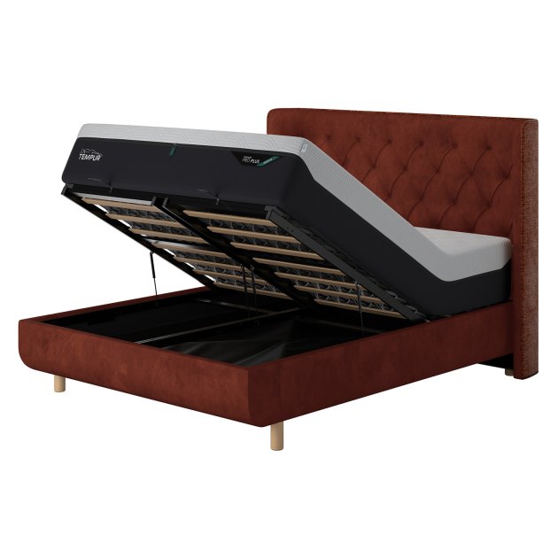 Tempur Arc Super King Ottoman Bed - Luxury Headboard