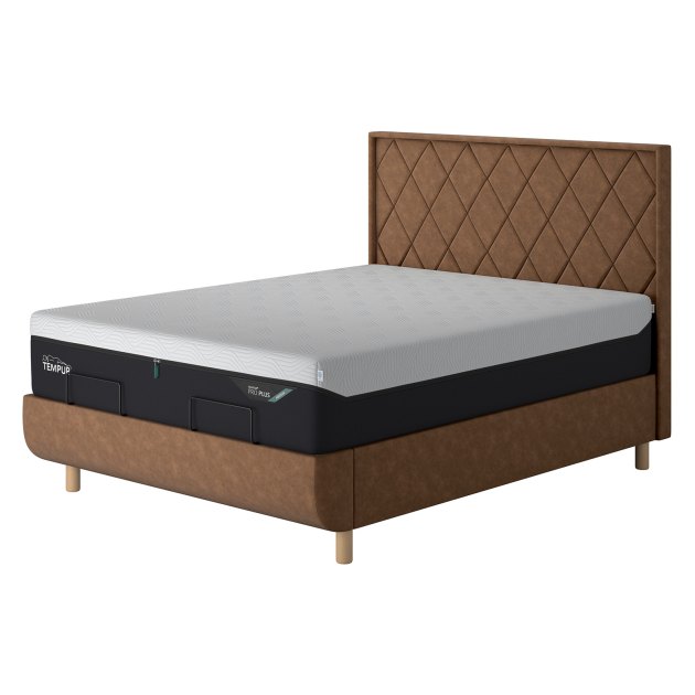Tempur Arc King Static Bed - Quilted Headboard Tempur Arc King Static Bed - Quilted Headboard