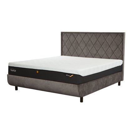 Tempur Arc Super King Bed Frame with Quilted Headboard Tempur Arc Super King Bed Frame with Quilted Headboard