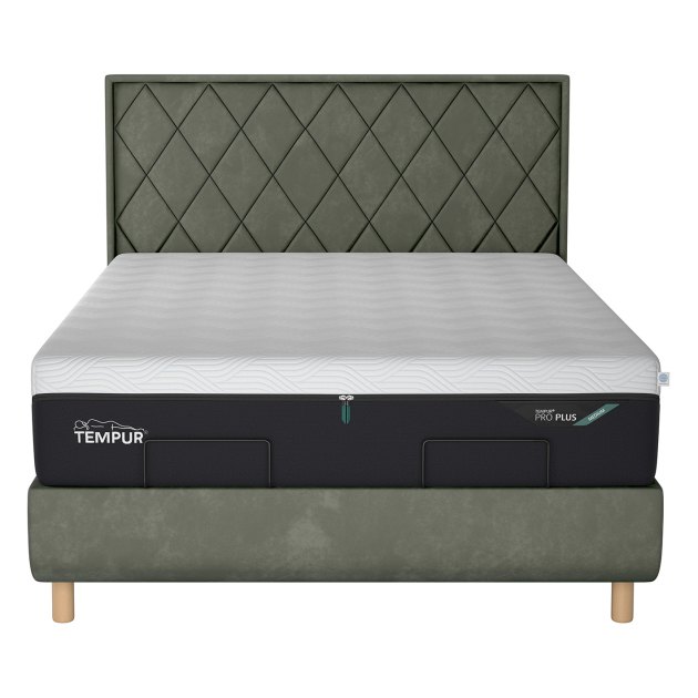 Tempur Arc Super King Static Bed - Quilted Headboard Tempur Arc Super King Static Bed - Quilted Headboard