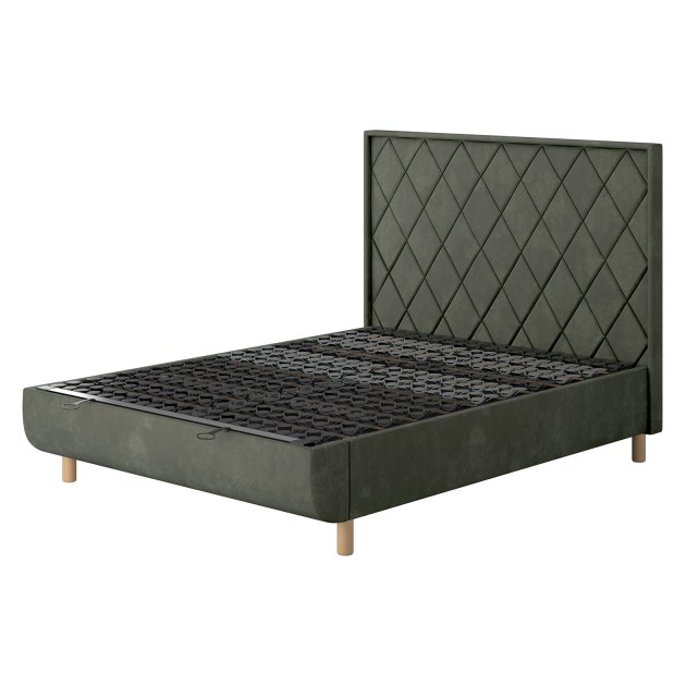 Tempur Arc Super King Ottoman Bed - Quilted Headboard