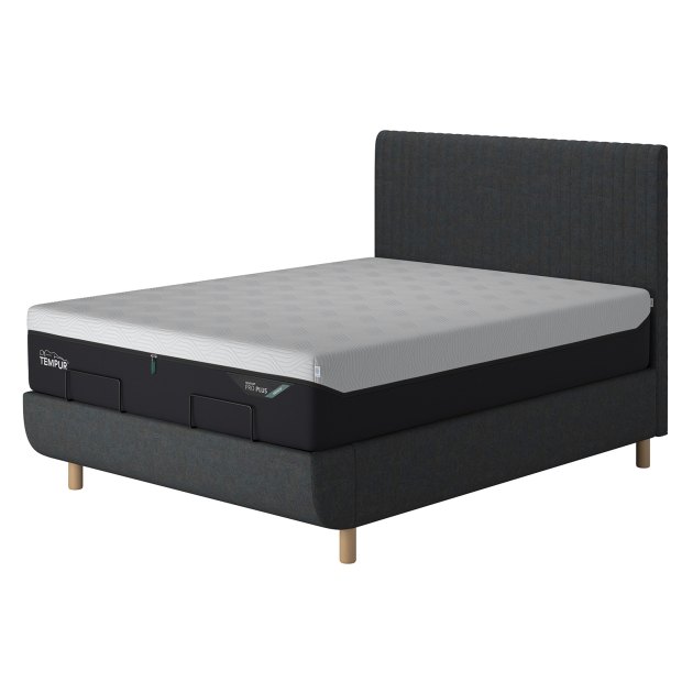 Tempur Arc King Static Bed Base - Vertical Headboard Tempur Arc King Static Bed Base - Vertical Headboard